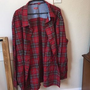 Izod 4XL button down long sleeve light flannel